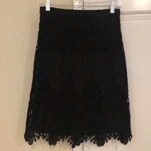 Moulinette Soeurs black lace skirt
